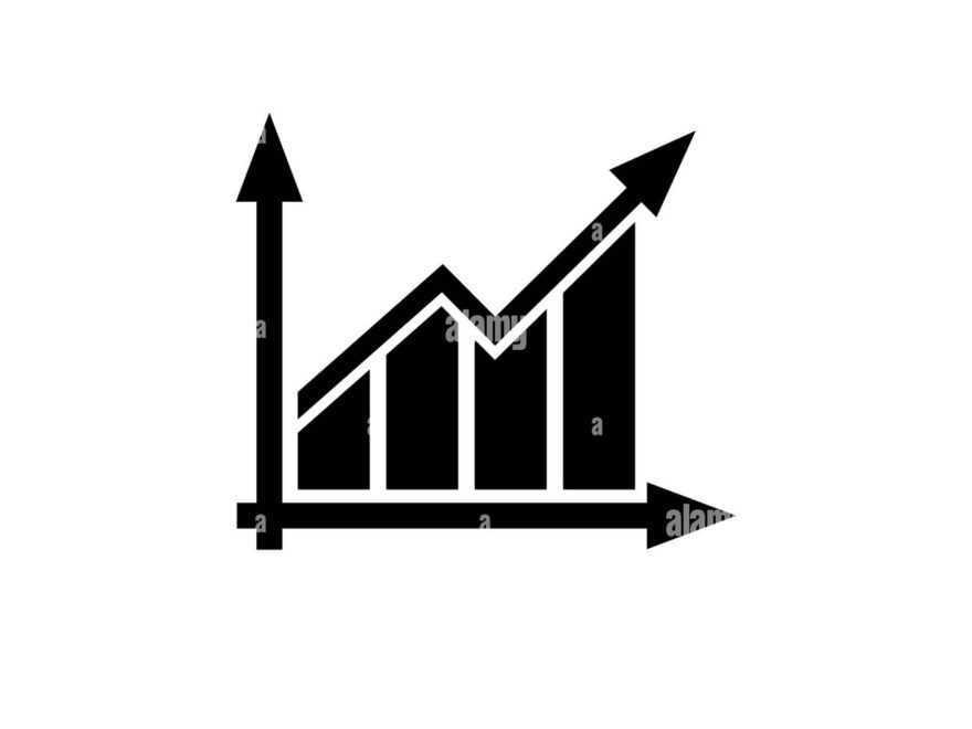 Graph Chart Flat Vector Icon Simple Black Symbol On White Background Stock Vector Image Art Alamy