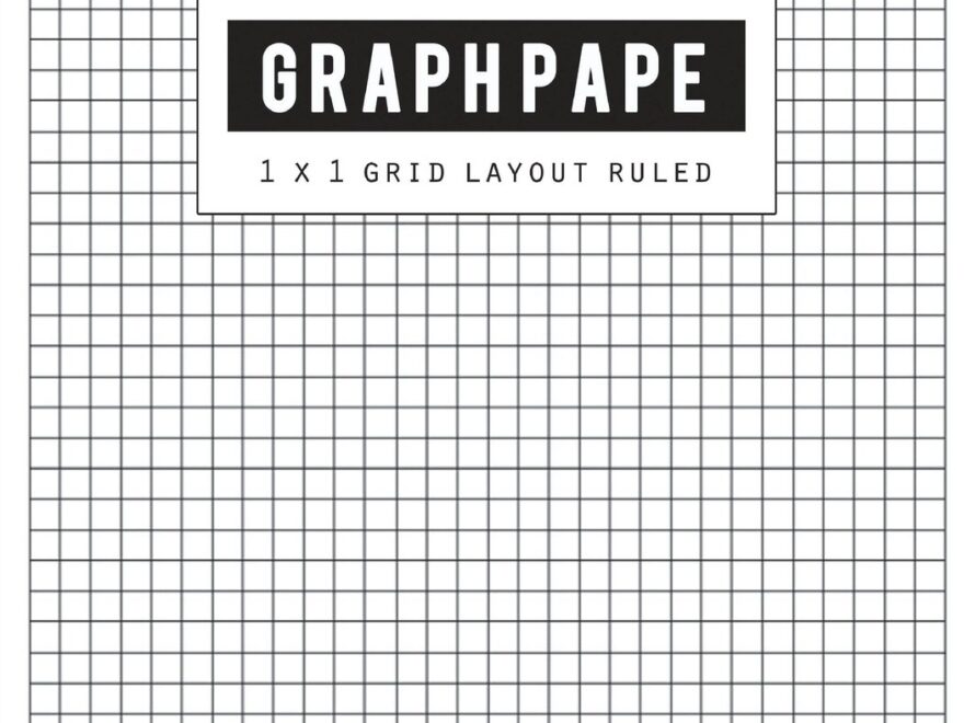 Graph Pape 1x1 Grid Layout Black Lines Law Ruled Letter Writing Paper Notebook Squared Grid Journal Handwriting Blank Book Math Diary Teachers School Offices Size 8 5 X 11 Inch 100 Pages
