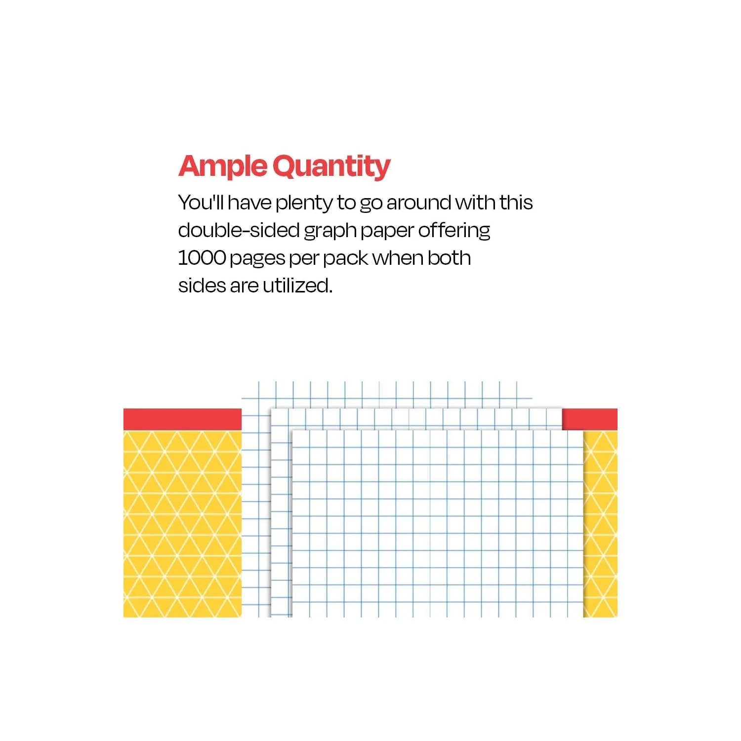 Graph Paper 1 4 Inch Rule 9 X 12 Inches White 500 Sheets Walmart