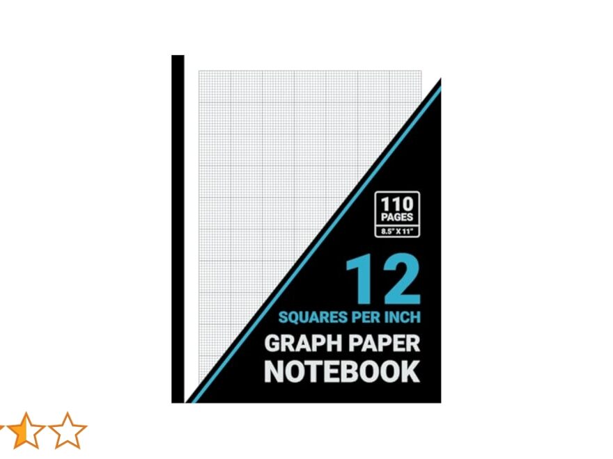 Graph Paper 12 Squares Per Inch Notebook 1 12 Inch Squares 12x12 Grid Graph Paper Pad For Math Science Engineering Students Teachers 8 5 X 11 110 Pages Black Cover Publishers Sachi Amazon Books
