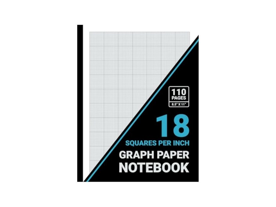 Graph Paper 18 Squares Per Inch Notebook 1 18 Inch Squares 18x18 Grid Graph Paper For Math Science Engineering Students Teachers 8 5 X 11 110 Pages Black Cover Publishers Sachi Amazon Books