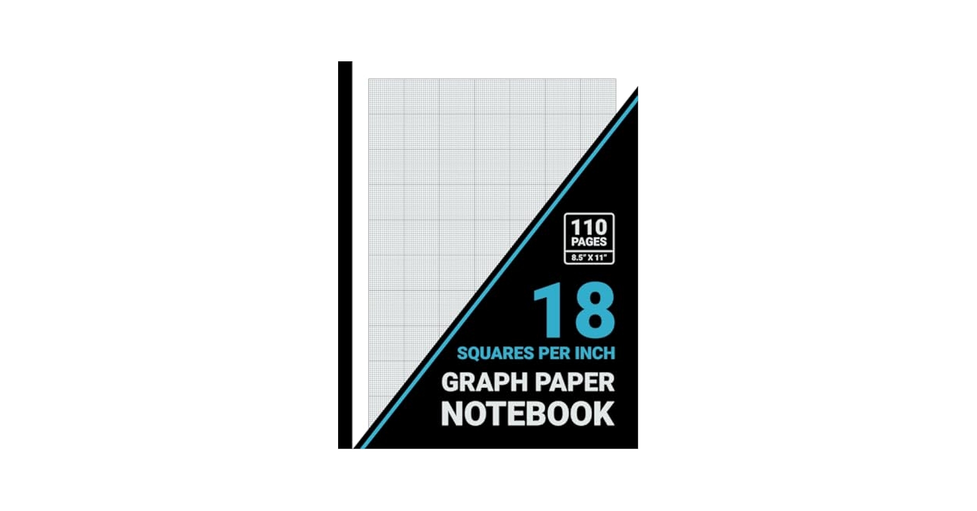 Graph Paper 18 Squares Per Inch Notebook 1 18 Inch Squares 18x18 Grid Graph Paper For Math Science Engineering Students Teachers 8 5 X 11 110 Pages Black Cover Publishers Sachi Amazon Books