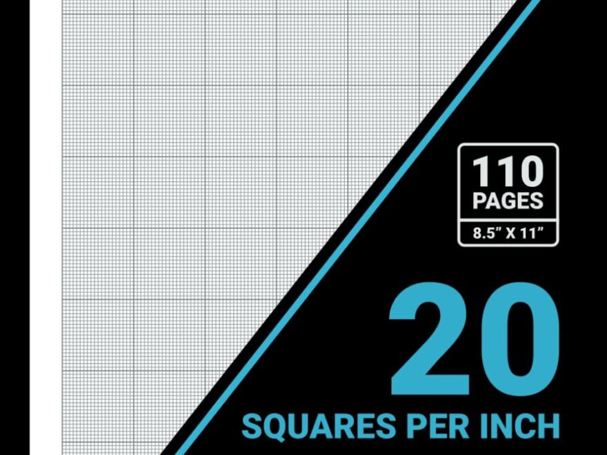 Graph Paper 20 Squares Per Inch Notebook 1 20 Inch Squares 20x20 Grid Graph Paper For Math Science Engineering Students Teachers 8 5 X 11 110 Pages Black Cover Publishers Sachi Amazon Books