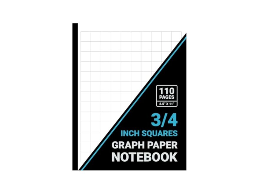 Graph Paper 3 4 Inch Squares Notebook 3 4 0 75 Inch Grid Graph Paper For Math Science Students Teachers Kids 8 5 X 11 110 Pages Black Cover Publishers Sachi Amazon Books