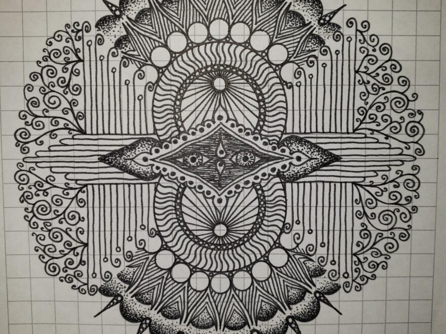 Graph Paper 4 R Mandala