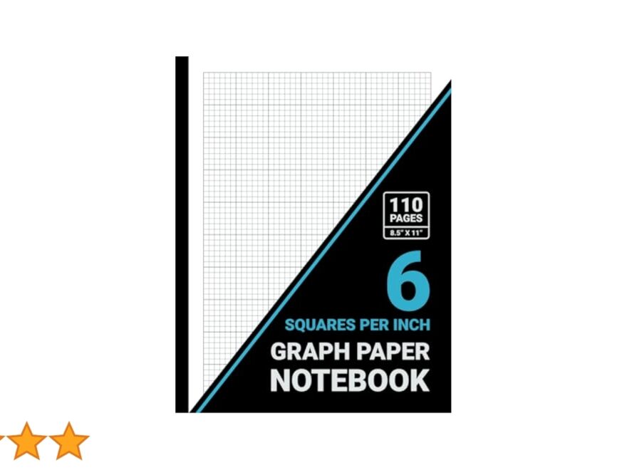 Graph Paper 6 Squares Per Inch Notebook 1 6 Inch Squares 6x6 Grid Graph Paper Pad For Math Science Engineering Students Teachers 8 5 X 11 110 Pages Black Cover Publishers Sachi Amazon Books
