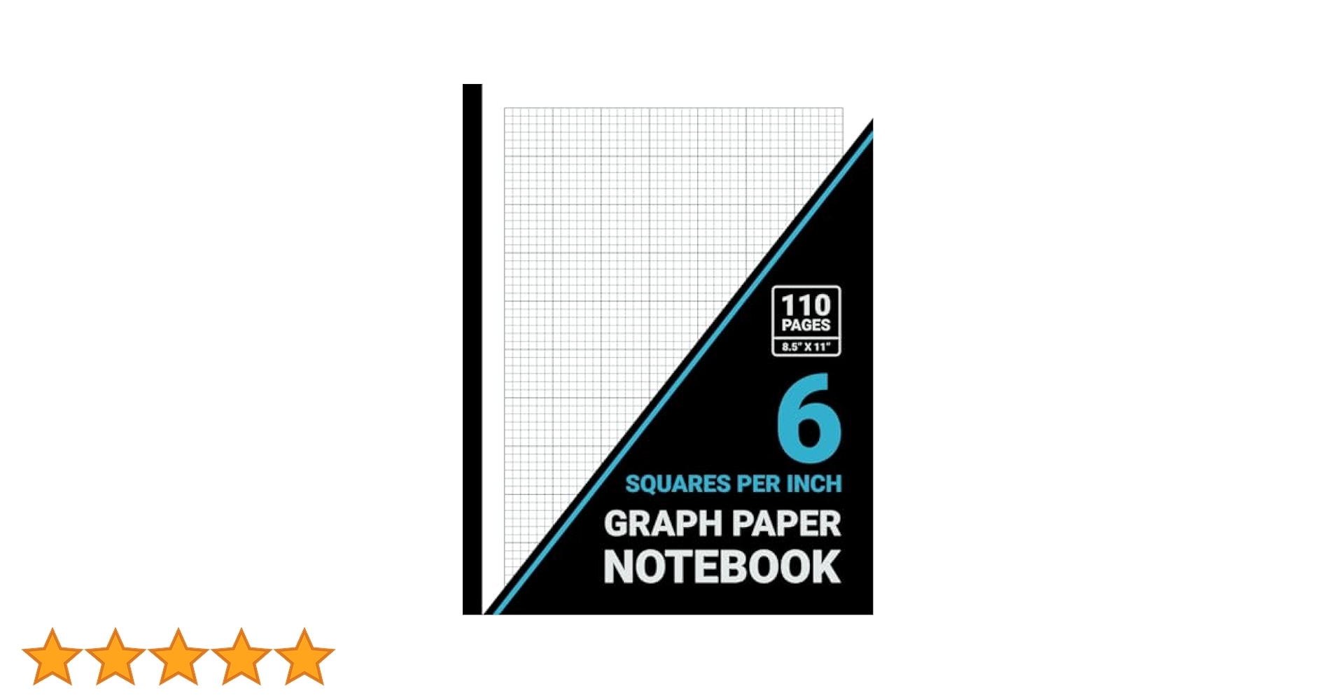 Graph Paper 6 Squares Per Inch Notebook 1 6 Inch Squares 6x6 Grid Graph Paper Pad For Math Science Engineering Students Teachers 8 5 X 11 110 Pages Black Cover Publishers Sachi Amazon Books