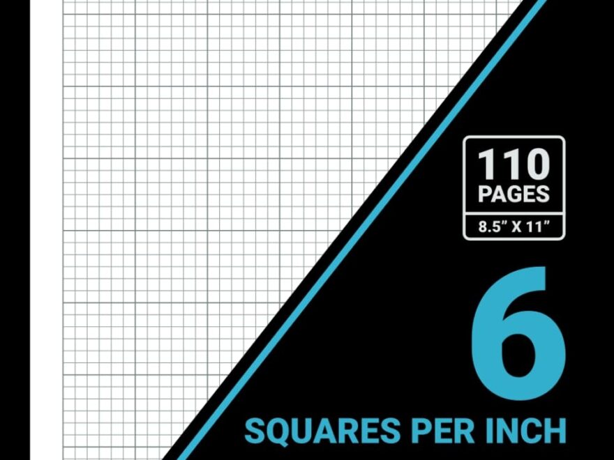 Graph Paper 6 Squares Per Inch Notebook 1 6 Inch Squares 6x6 Grid Graph Paper Pad For Math Science Engineering Students Teachers 8 5 X 11 110 Pages Black Cover Publishers Sachi Amazon Books