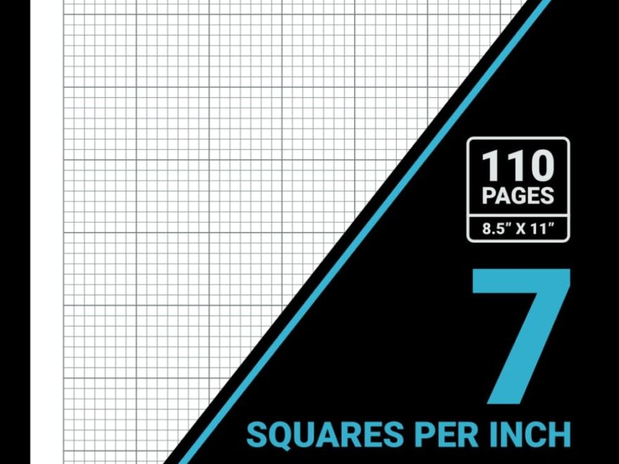 Graph Paper 7 Squares Per Inch Notebook 1 7 Inch Squares 7x7 Grid Graph Paper Pad For Math Science Engineering Students Teachers 8 5 X 11 110 Pages Black Cover Publishers Sachi Amazon Books