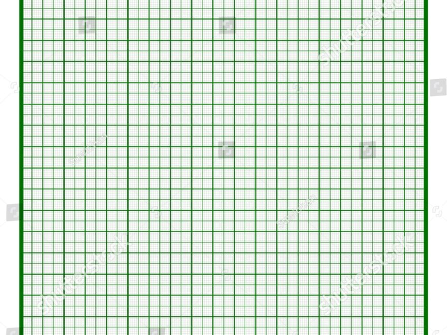 Graph Paper A4 Green Line 100 Stock Illustration 1720372075 Shutterstock