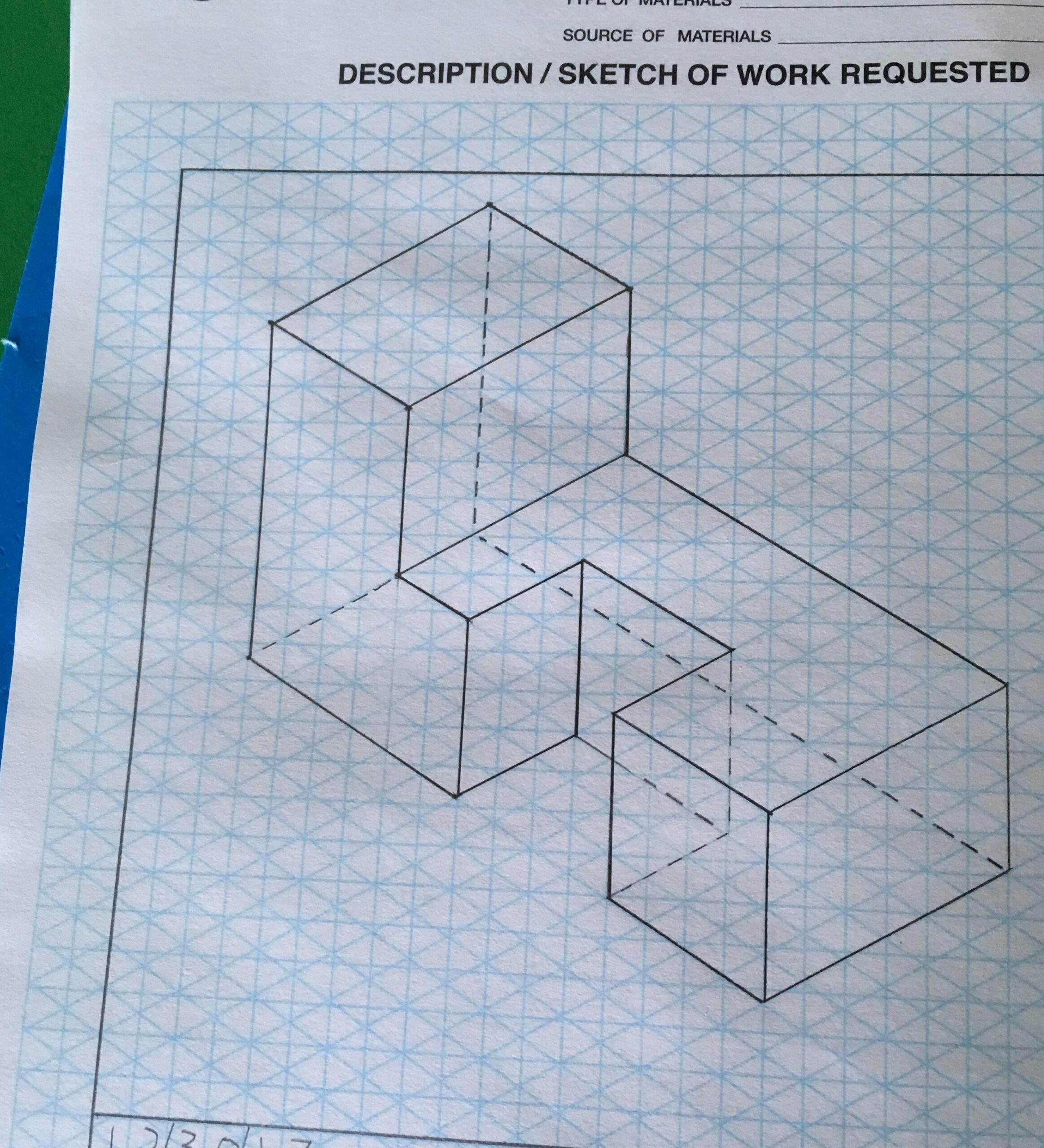 Graph Paper For Drawing drafting 3d Objects R mildlyinteresting