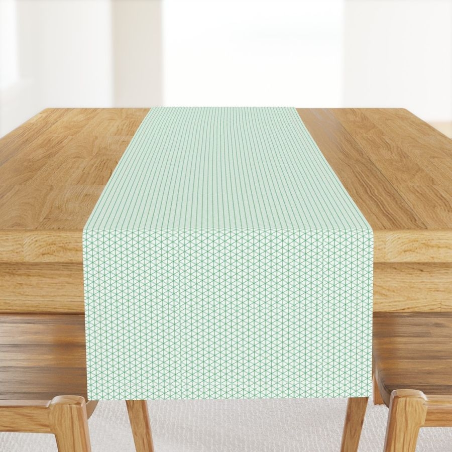 Green Graph Paper Desk Cover