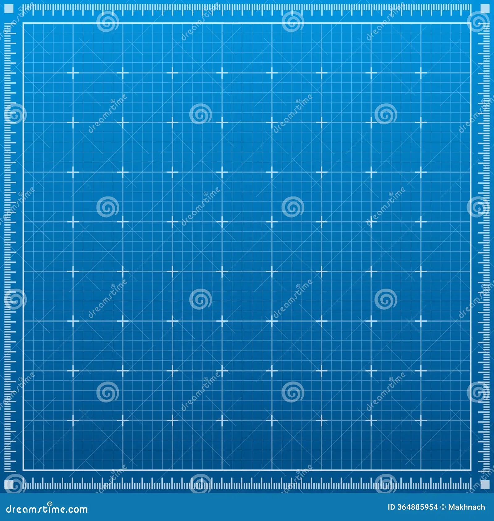 Graph Paper Template Blue