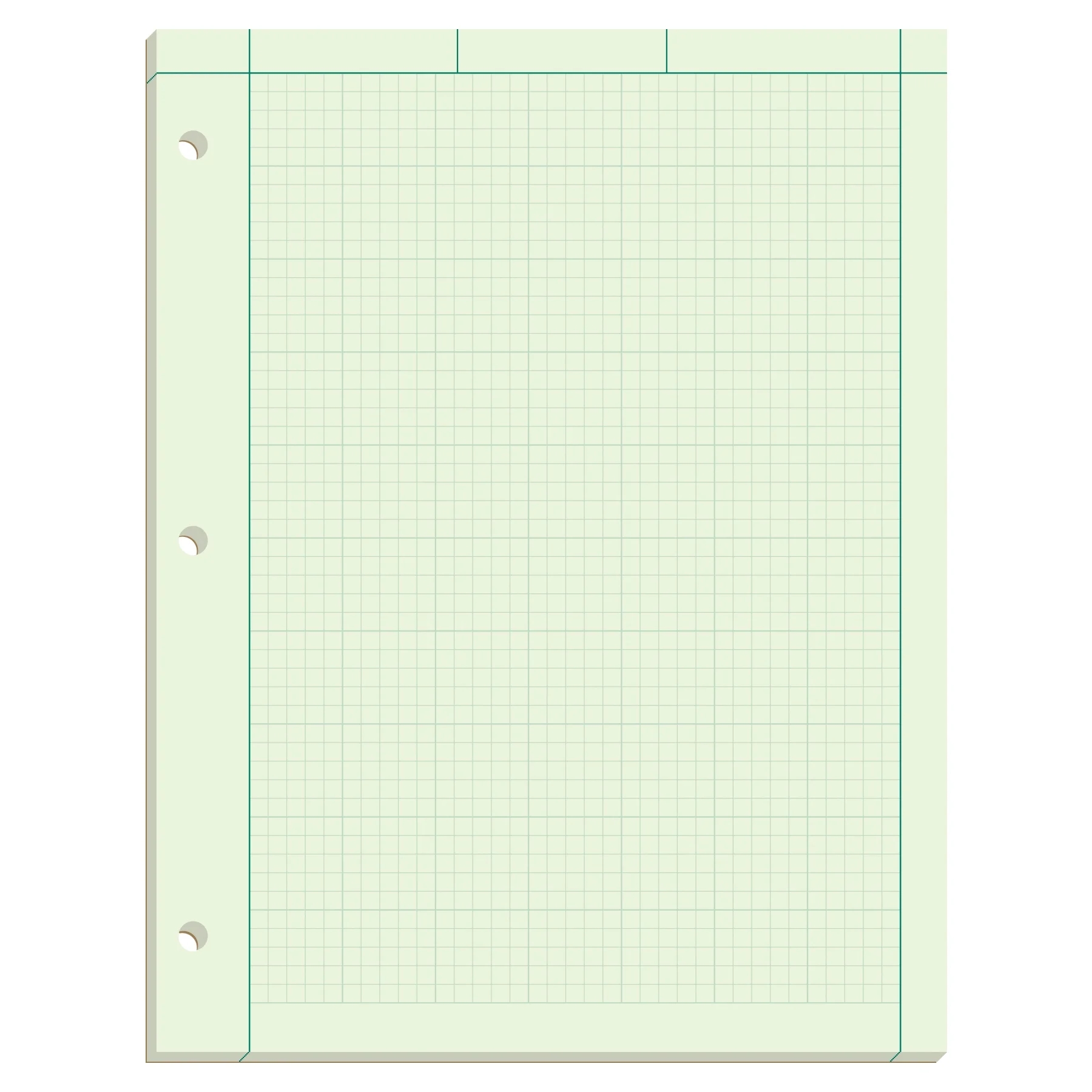 Graph Paper In Paper Green Walmart
