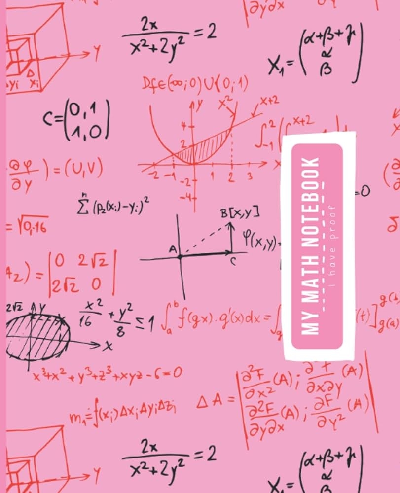 Graph Paper Math Notebook Cute Pink Math And Science Composition Notebook For Students Press Kadifica 9798802599280 Amazon Books
