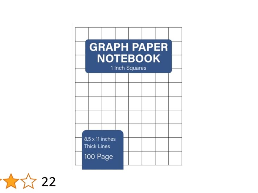 Graph Paper Notebook 1 Inch Squares 100 Pages Thick Solid Grid Large 8 5 X 11 Thick Squared Graphing Paper 1 Inch Square Graph Paper Grid Paper Notebook Smith Marrouane 9798810602446 Amazon Books