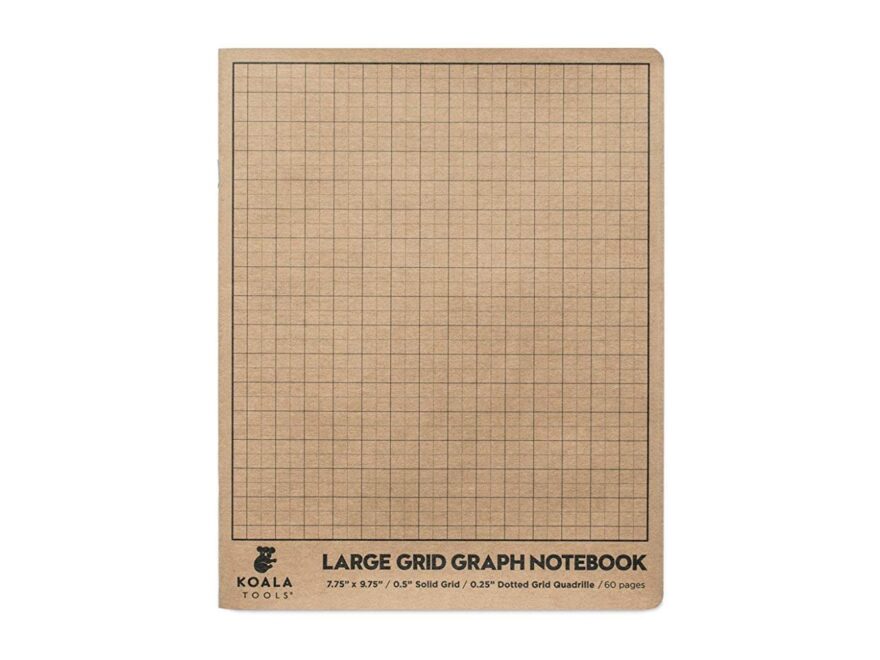 Graph Paper Notebook 1 Unit 7 75 X 9 75 60 Pp Quad Grid Graphing Fie EBay