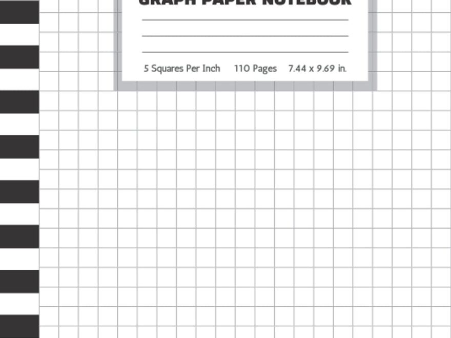 Graph Paper Notebook 5 Squares Per Inch 5x5 Graphing Grid Paper For Math Science Accounting Organic Chemistry Students 7 44 X 9 69 In Black White 5x5 Graph Paper Notebooks Matrix Mathematical 9798457502994 Amazon Books