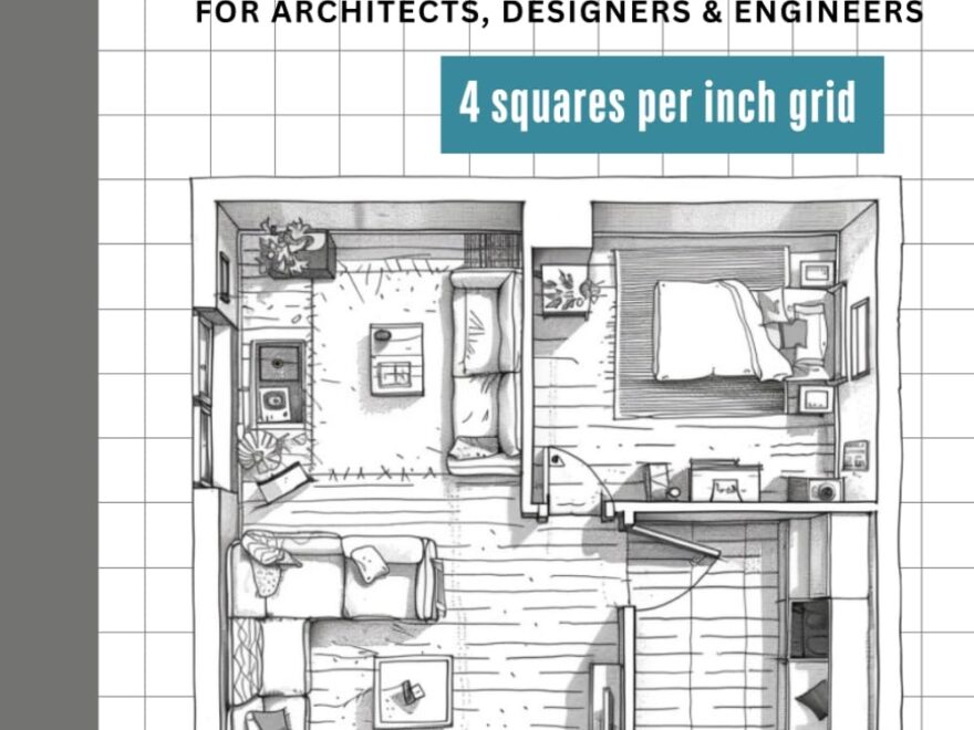 Graph Paper Notebook For House Plans 8 5x11 4x4 Grid Architects Designers Engineers Non Perforated Pages Drafting Blueprint Design Interior Design Engineering Gifts Sketching Publishing Integrafun Amazon Books