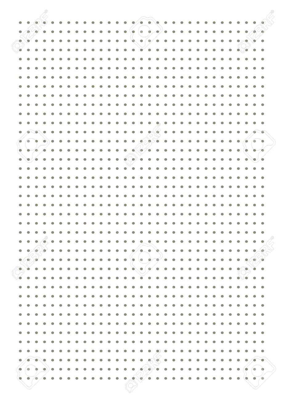 Graph Paper Printable Dotted Grid Paper On White Background Geometric Abstract Dotted Transparent Illustration With Dots For School Notebook Diary Notes Print Realistic Paper Blank Size A4 Royalty Free SVG Cliparts Vectors 