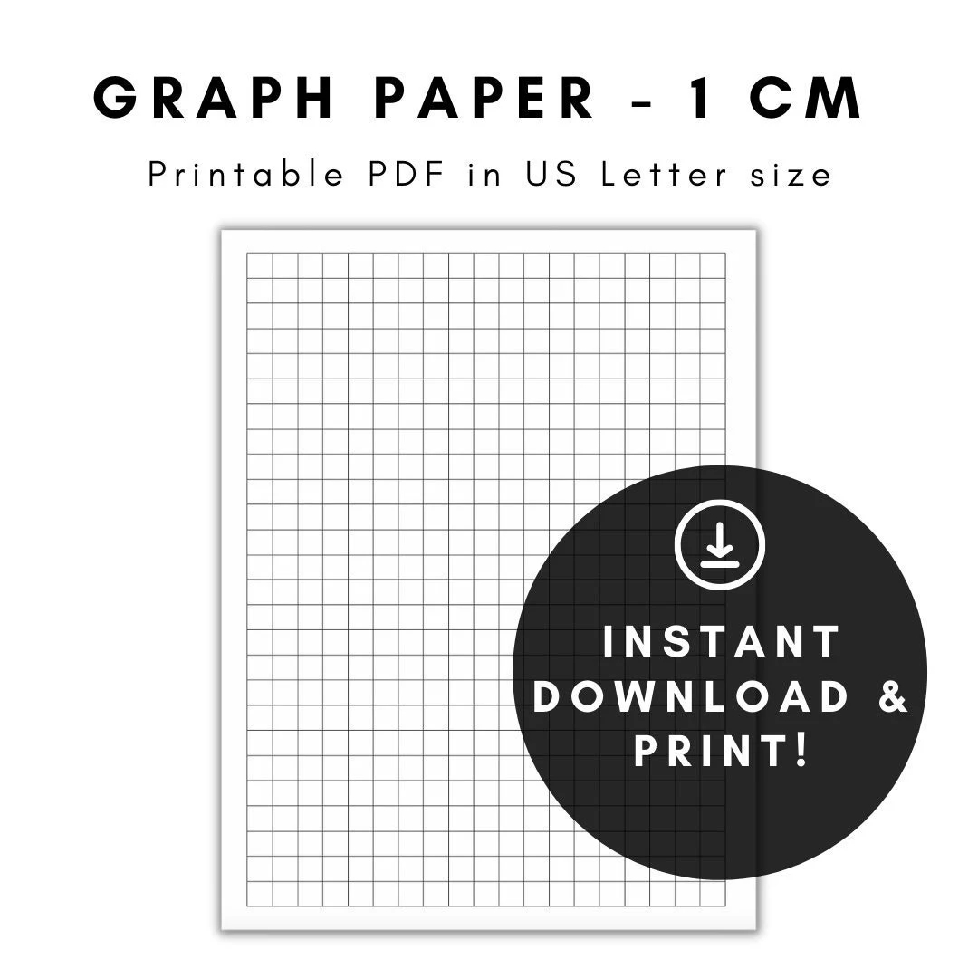 Downloadable 1cm Graph Paper Printable