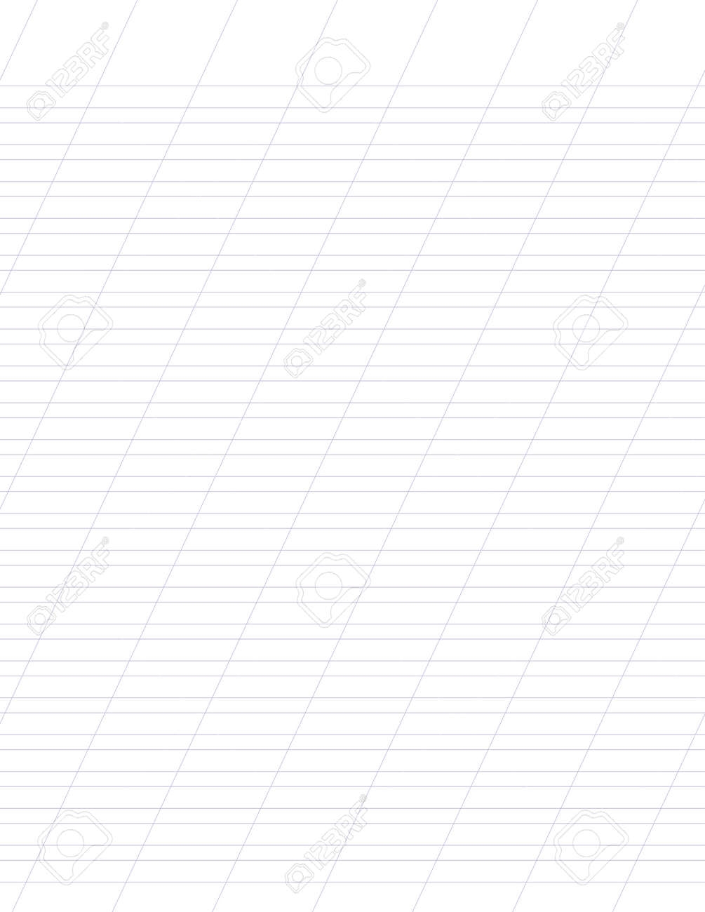 Graph Paper Printable Lined Grid Paper With Color Horisontal Diagonal Lines Geometric Pattern For School Oblique Notebook Realistic Lined Paper Blank Size Letter Exercise Page For Calligraphy Royalty Free SVG Cliparts Vectors 