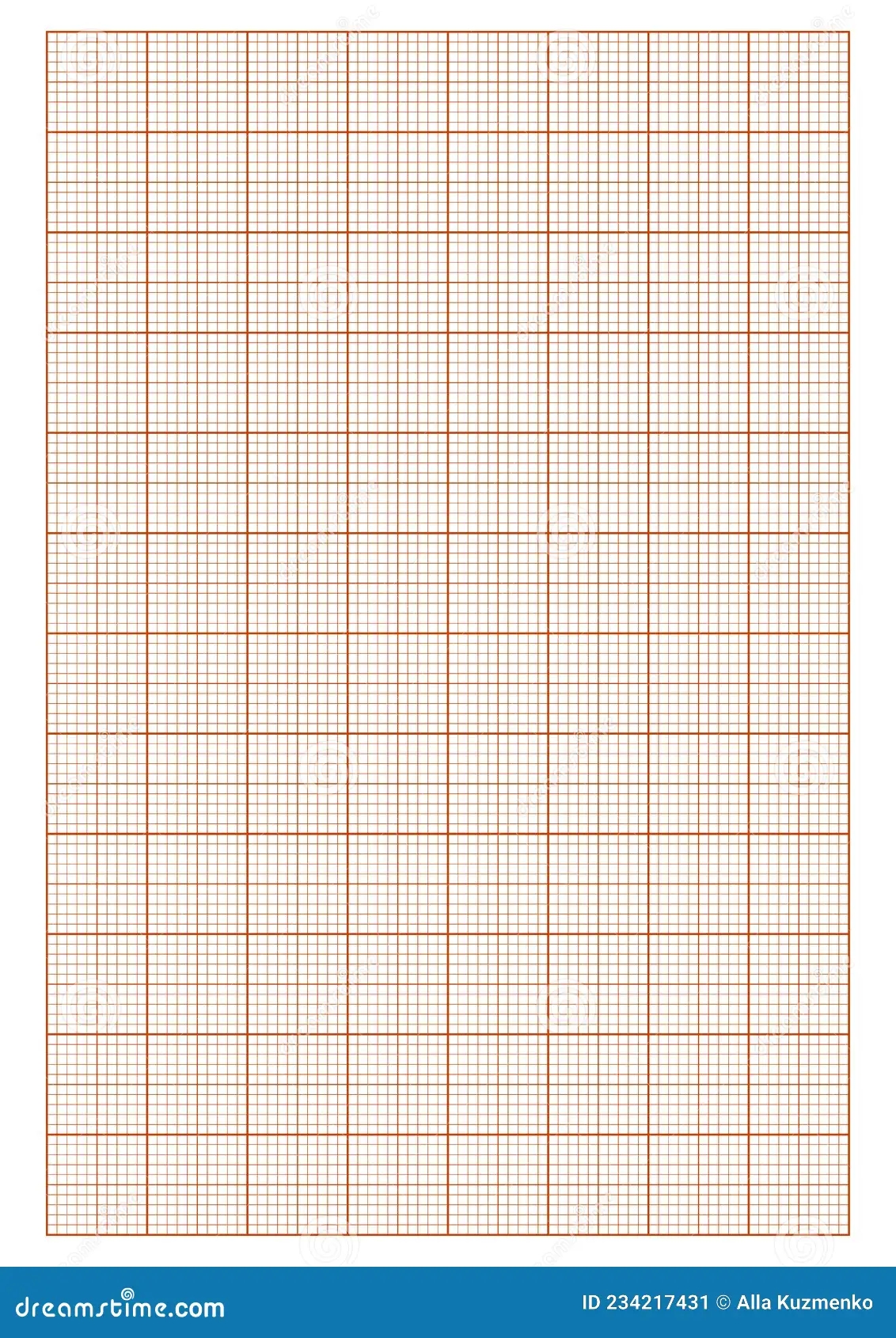Graph Paper Printable Millimeter Grid Paper With Color Lines Stock Vector Illustration Of Mockup Length 234217431