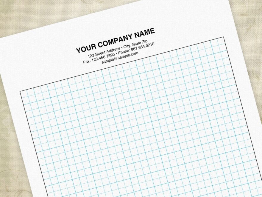 Graph Paper Printable Sheet Drawing Sheet Sketch Pad Grid Paper Editable Custom Template Digital File Instant Download Grp001 Etsy