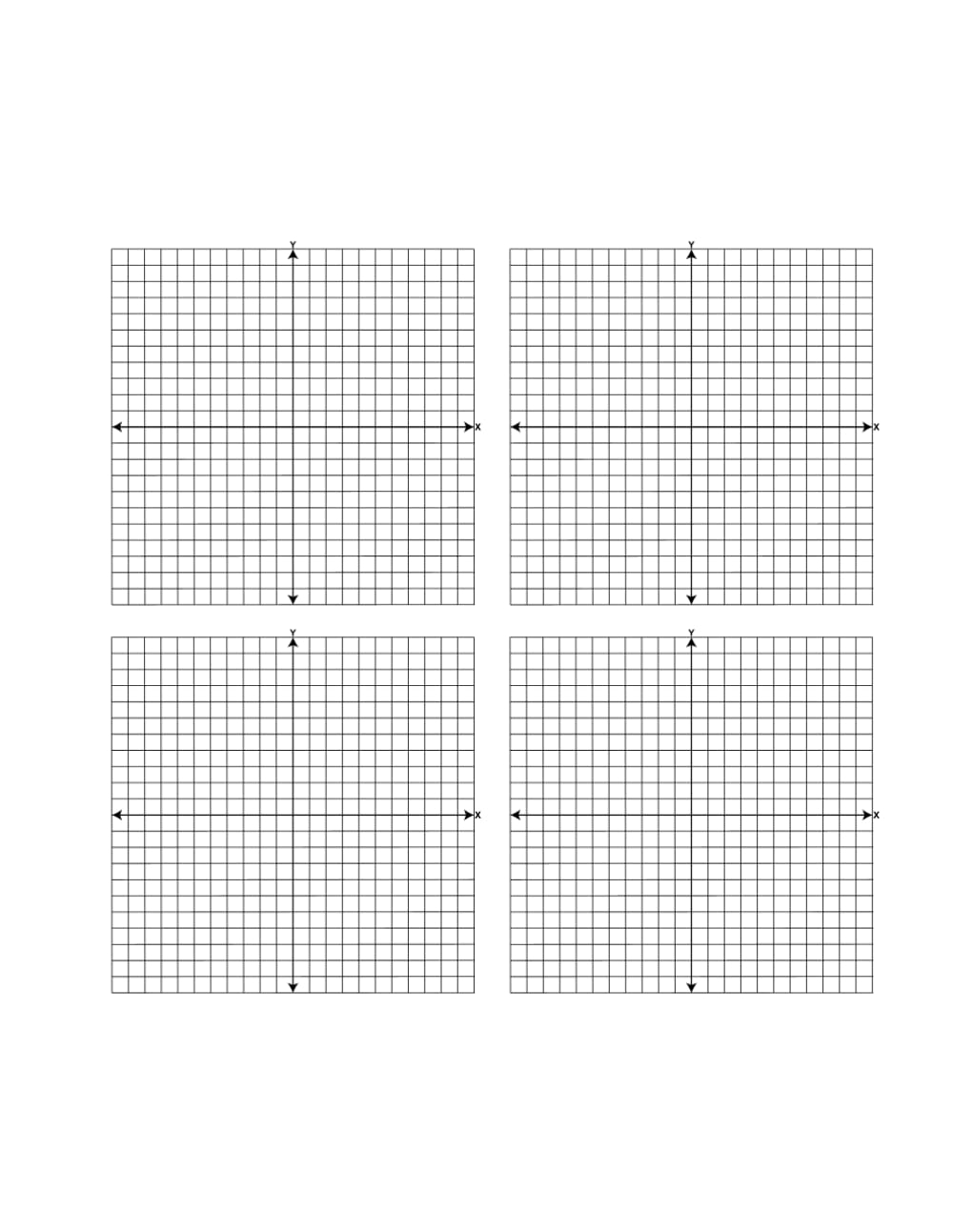 Graph Paper With XY Axis 4 Quadrant Coordinate Grid 120 Pages 8 5 X 11 Make It On Paper Graphs Amazon Books