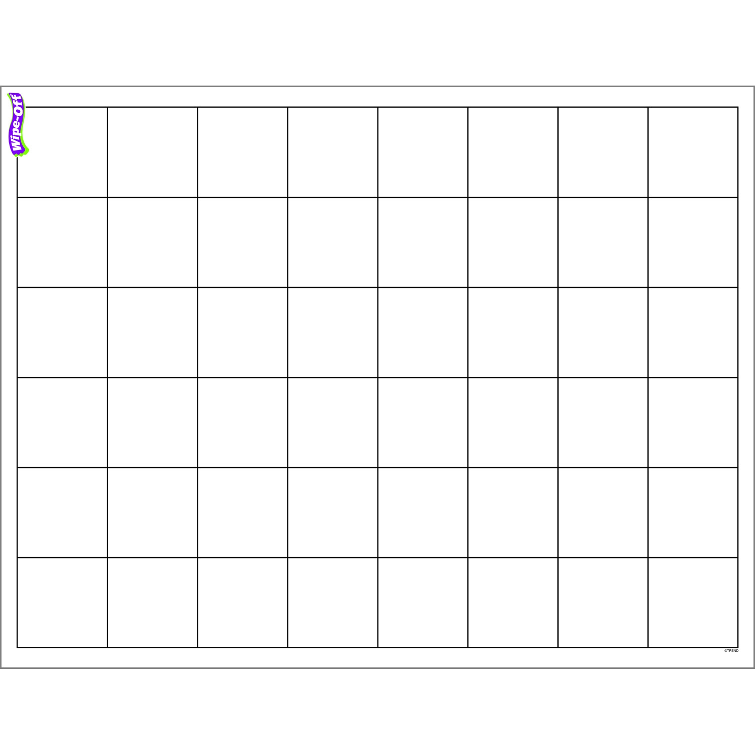 Graphing Grid Large Squares Wipe Off Chart 17 X 22 The Teachers Lounge 