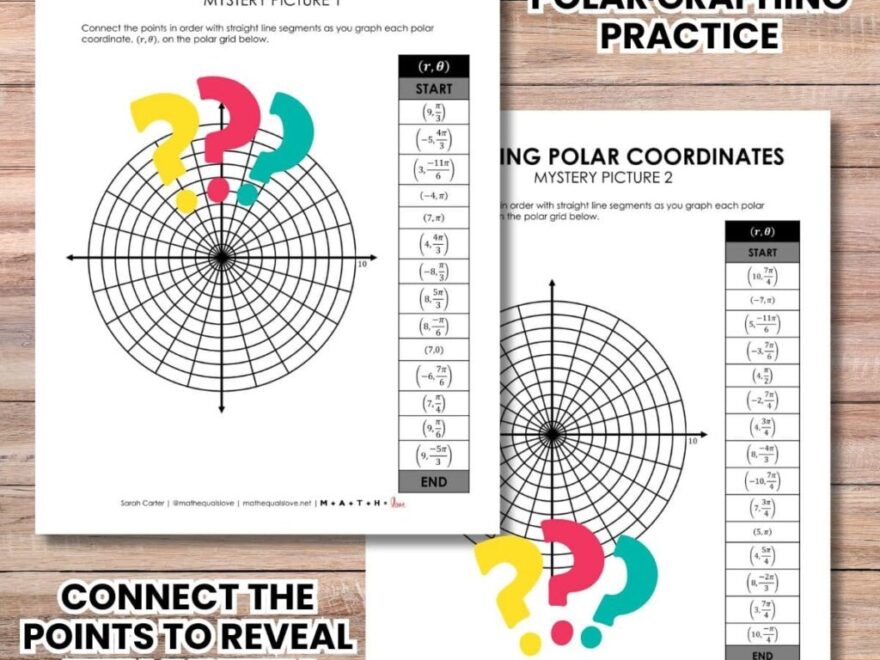 Graphing Polar Coordinates Worksheet Free PDF