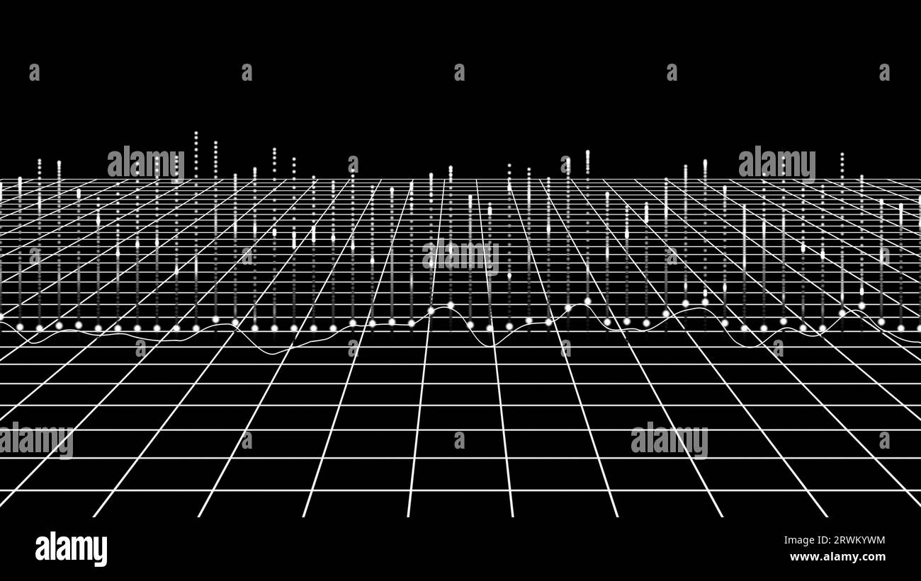 Black And White Graph With Thick Black Grid