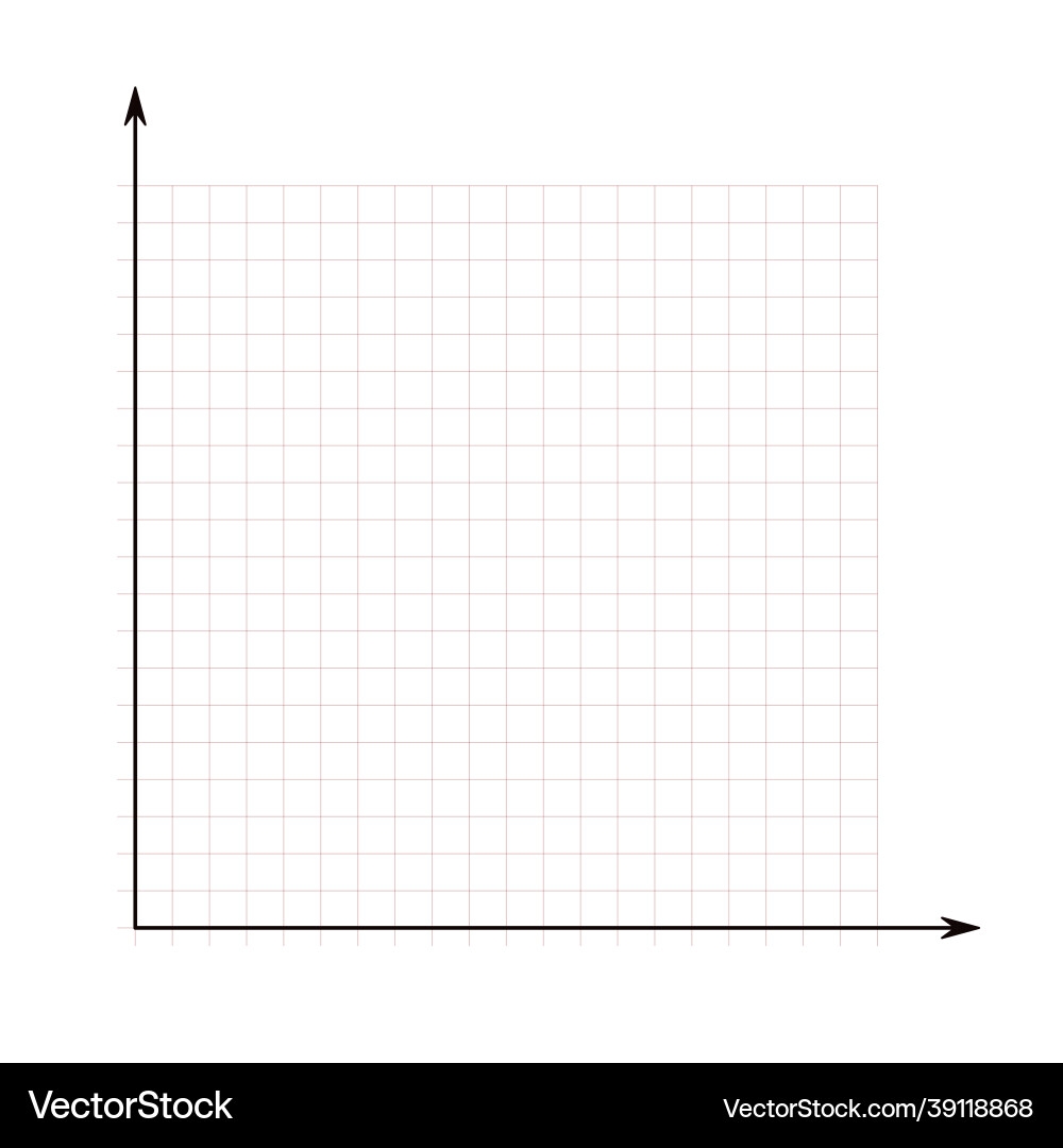 Blank Graph Paper One Quadrant