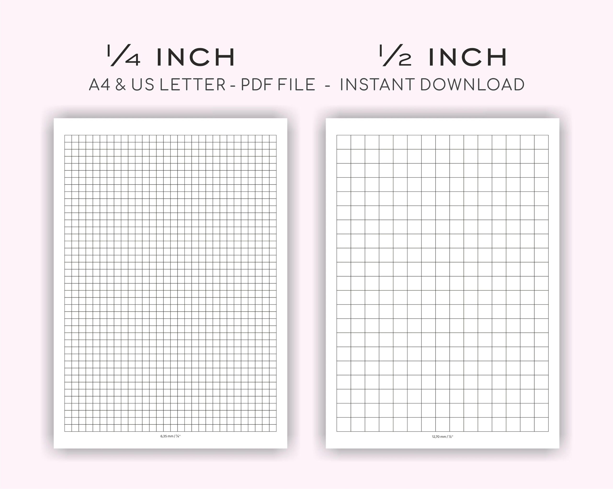 Graph Paper Printable 12- Inch