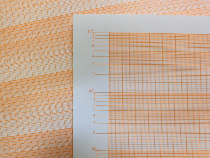 Halblogarithmisches Diagrammpapier 300 Blatt Logarithmus Papier 10 1 000 000 F EBay