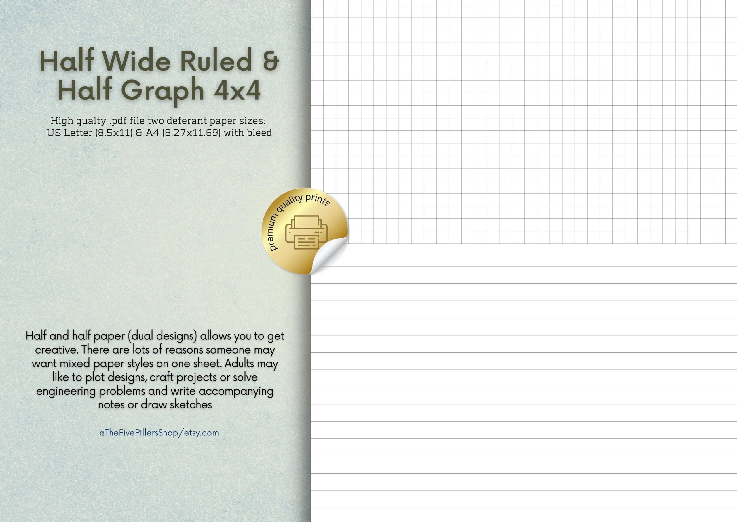 Quadrille Graph Paper Label Template