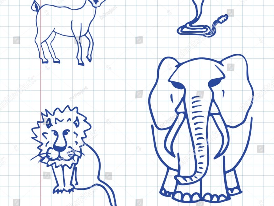 Hand Drawings Doodle Animals Vector Icons Stock Vector Royalty Free 464905346 Shutterstock