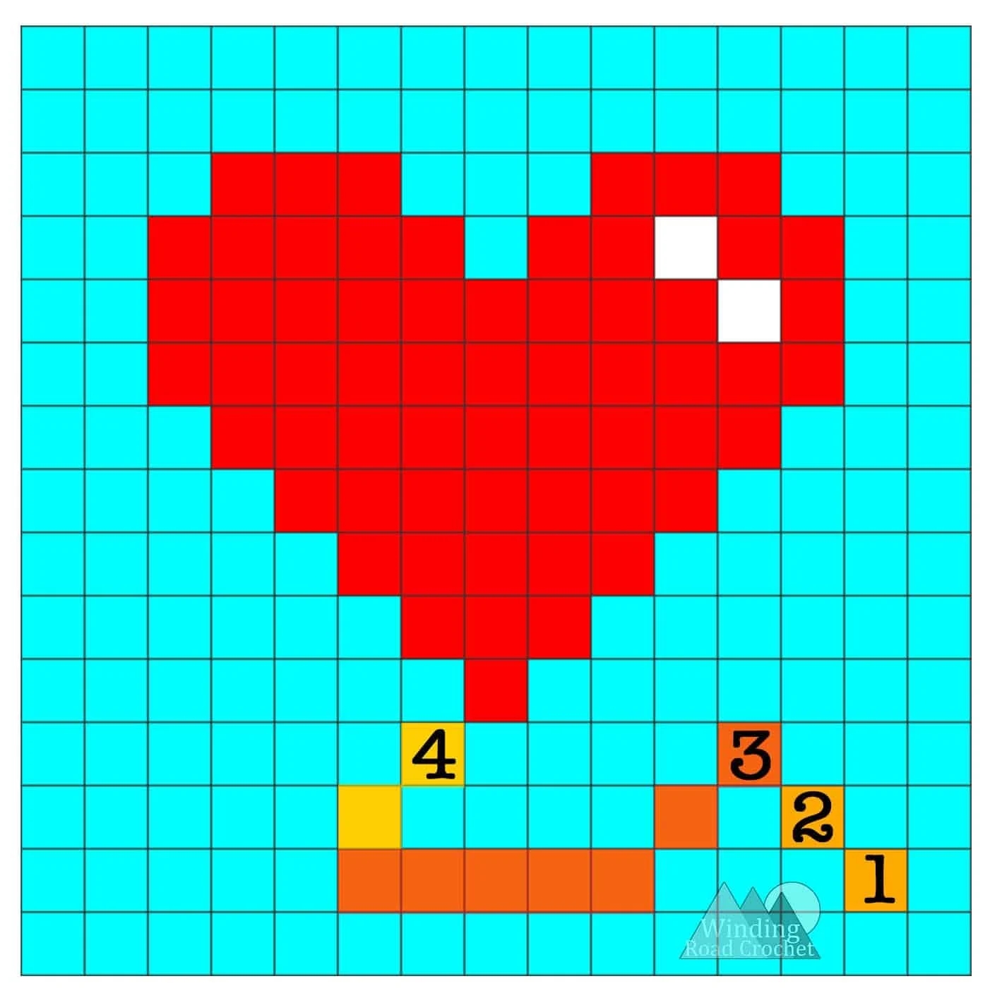 Heart On Graph Paper