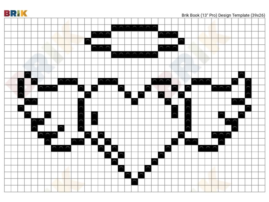 Heart Pixel Art BRIK