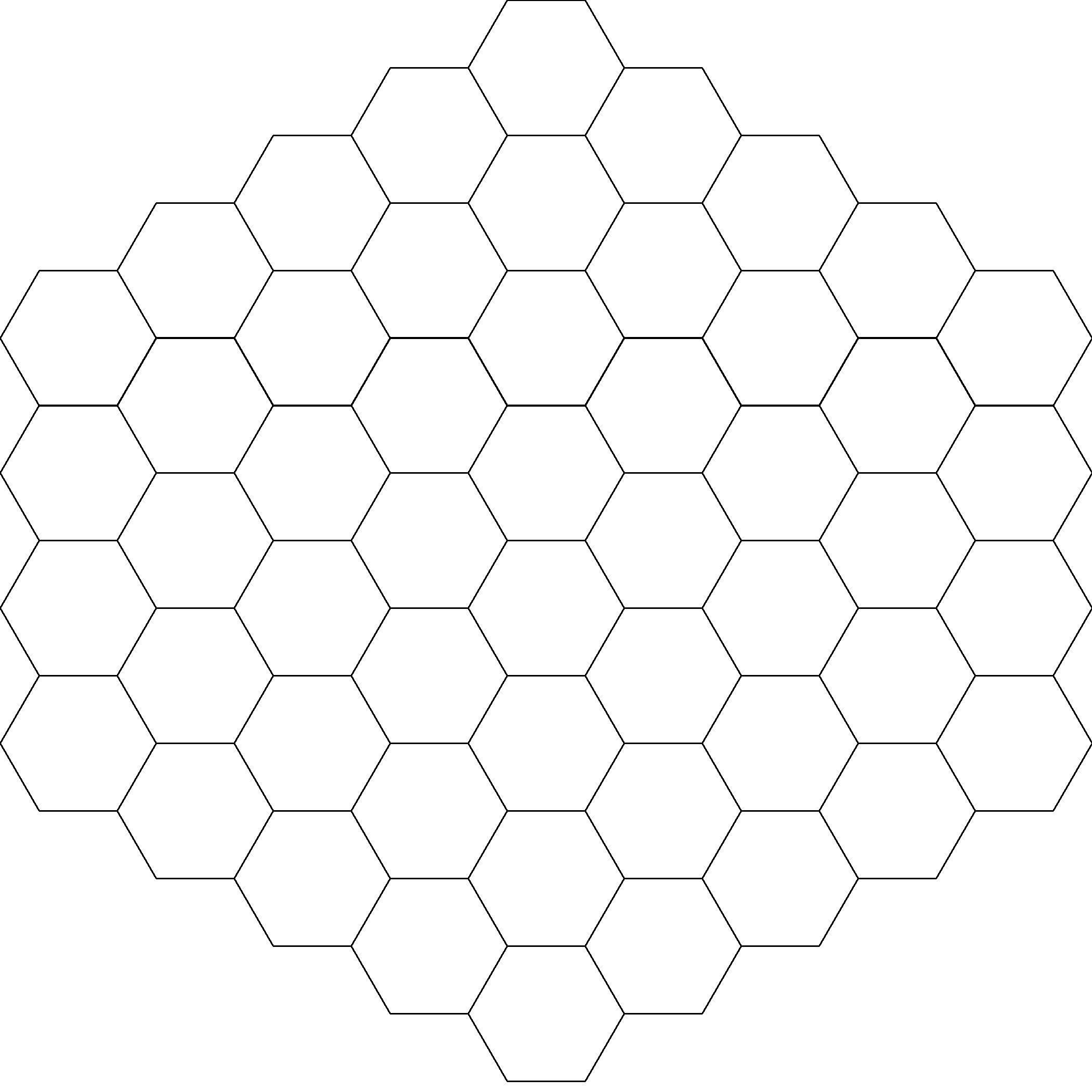 Hexagon Graph Paper Downloads