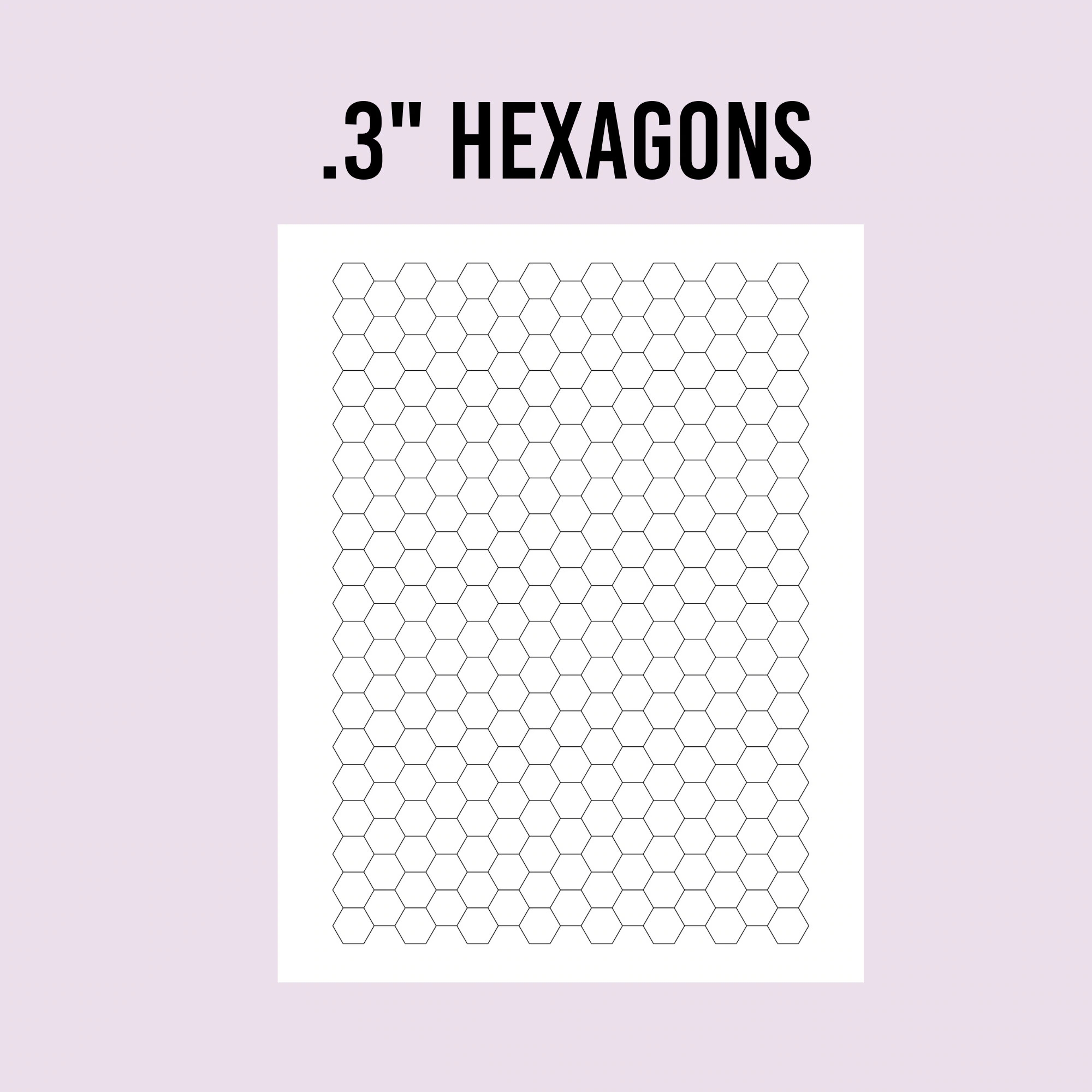 Free Printable Hexagon Graph Paper 1cm