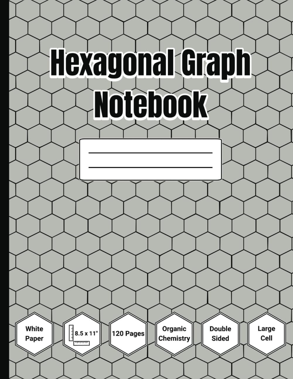 Hexagonal Graph Notebook 120 Pages Large Cell Hexagon Grid Paper Double Sided 8 5 X 11 Publishing Vivid Visions Amazon Books
