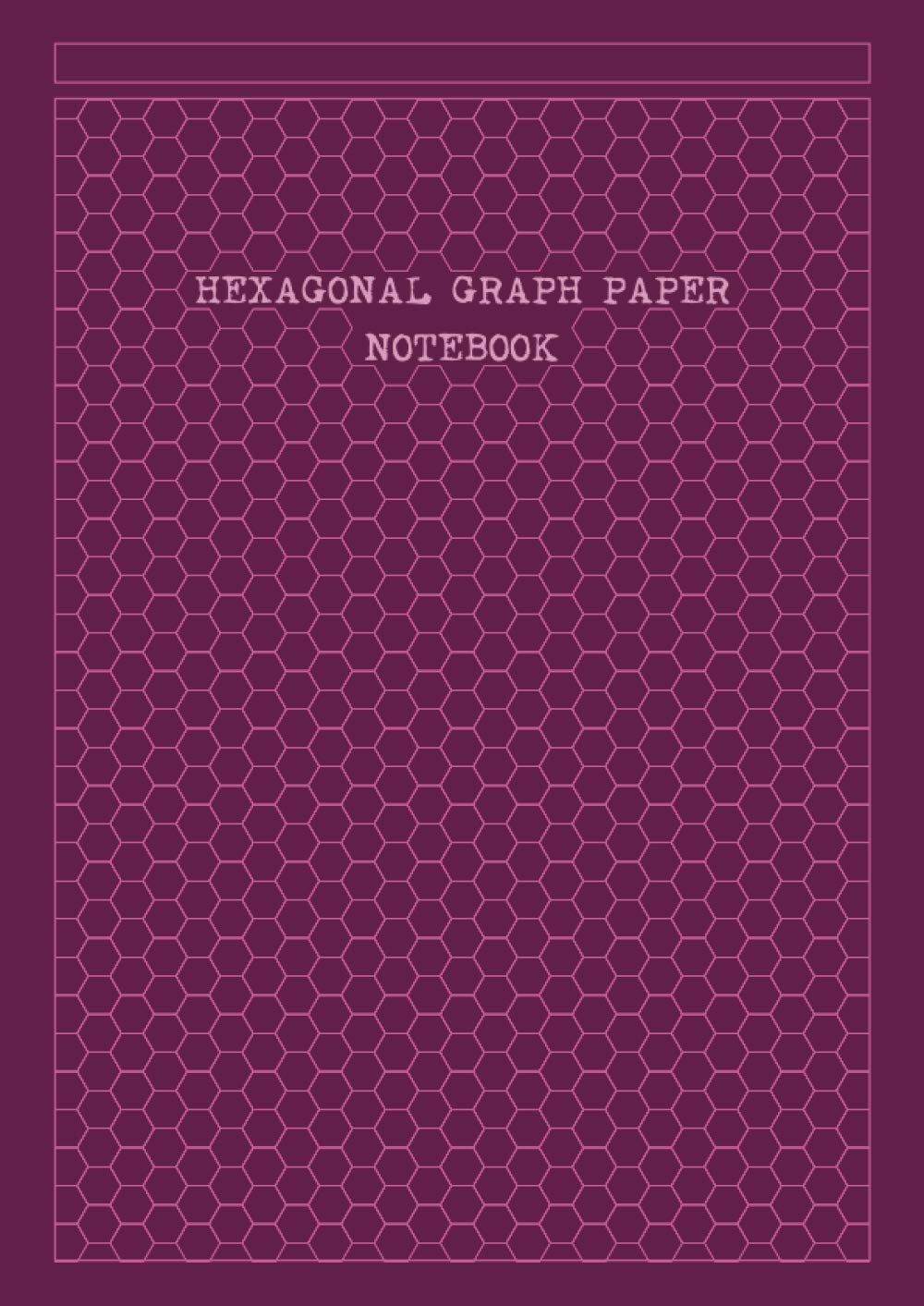 1 Cm Purple Hexagon Graph Paper