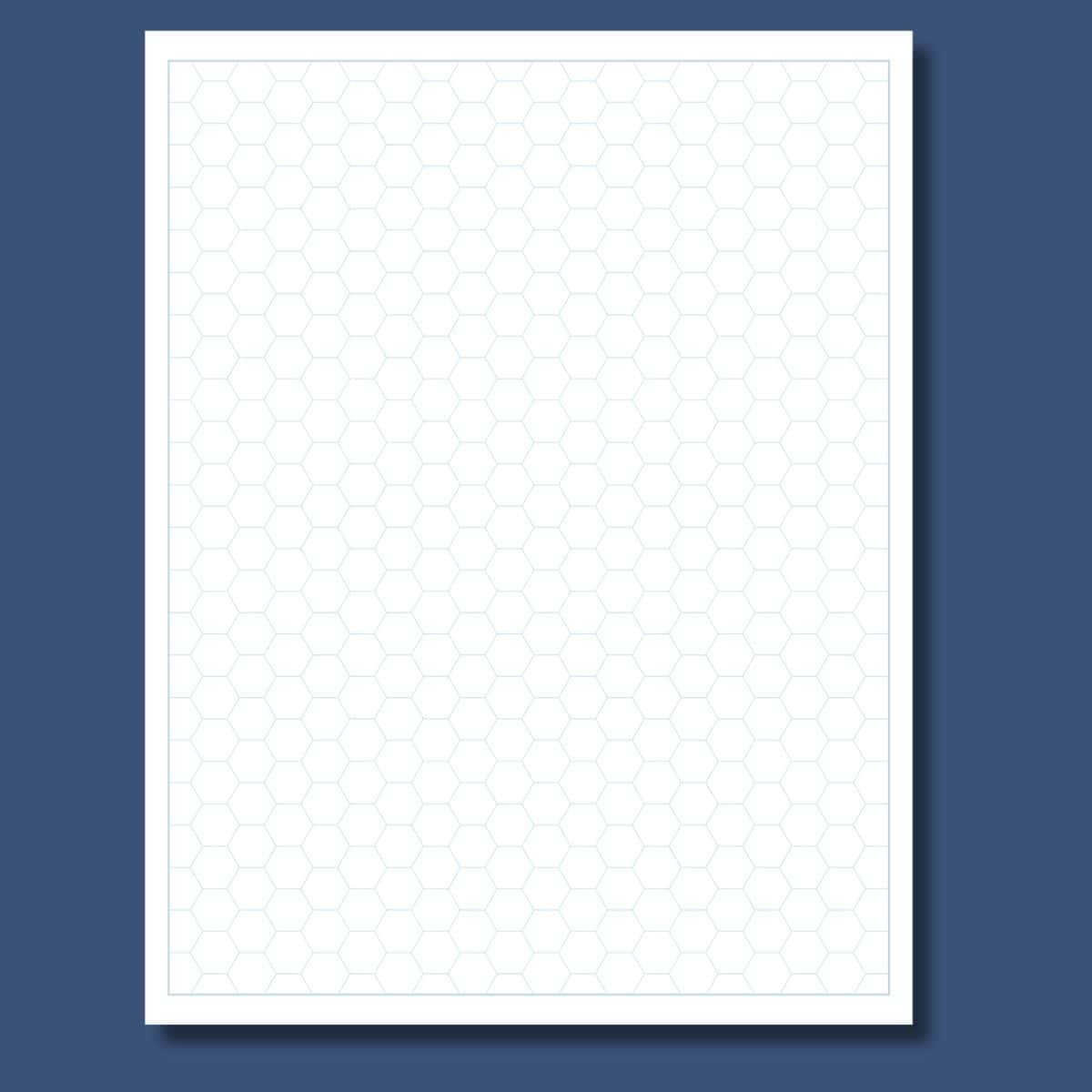 Hexagonal Graph Paper Template