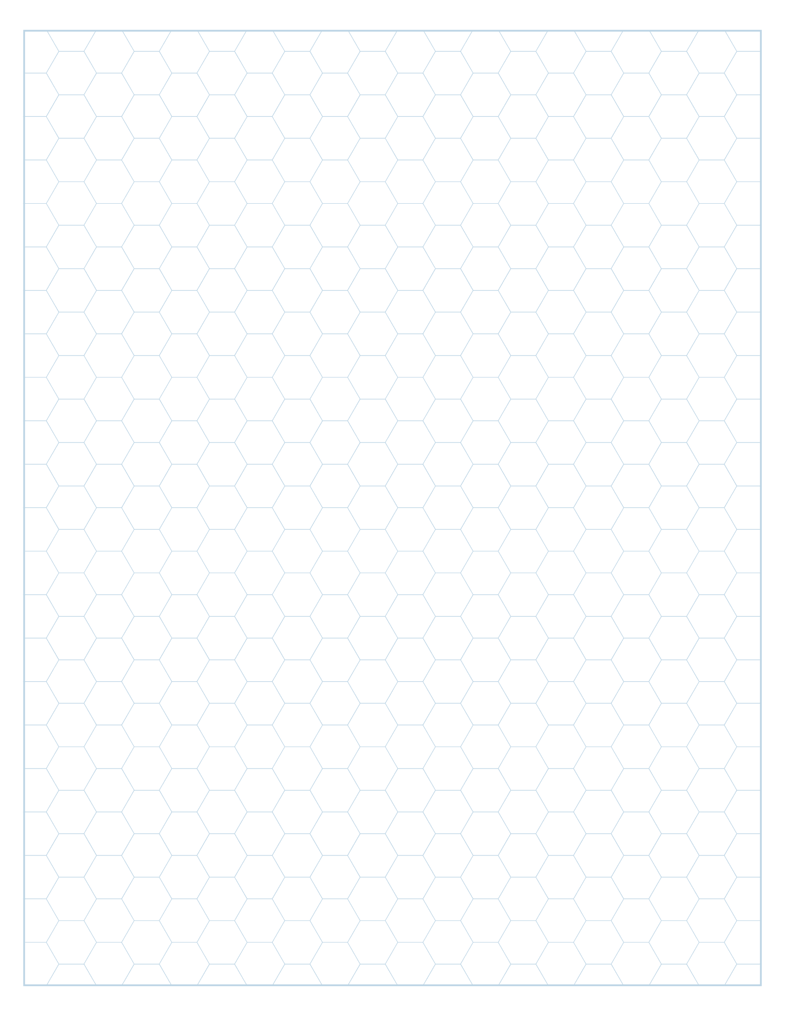 Hexagonal Graph Paper Free Hex Paper Printable