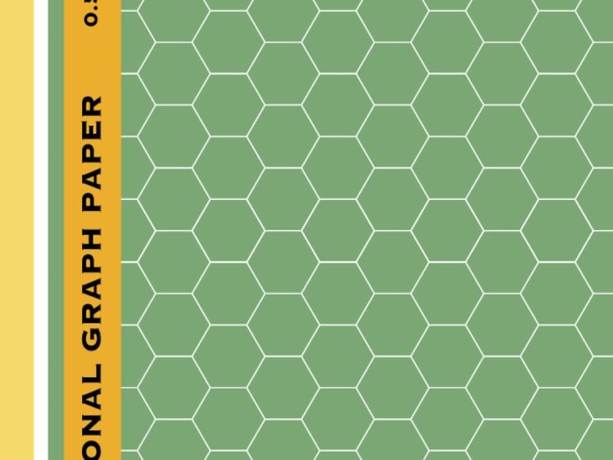 Hexagonal Graph Paper Large 0 5 Per Side Hexagon Notebook 8 5 X 11 Inches 120 Pages Yellow Green COMARY Amazon Books