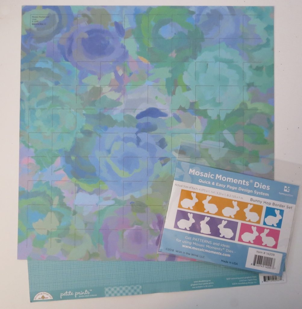 Hop a long For Bunny Hop Border Fun Mosaic Moments Page Layout System