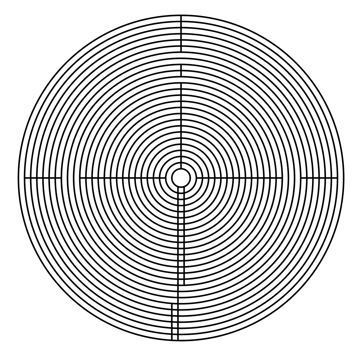 How To Draw A 25 Circuit Circular Labyrinth Free Printable Mazes For All Ages