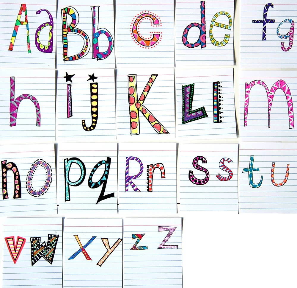 How To Draw Block Letters A Z