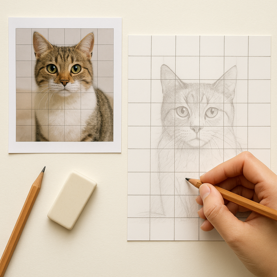 How To Draw With A Grid Simple Method For Proportions And Accuracy Mimi Panda How To Draw With A Grid Simple Method For Proportions And Accuracy Mimi Panda
